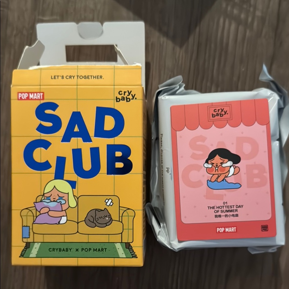 The Hottest Day Crybaby x Pop Mart Sad Club